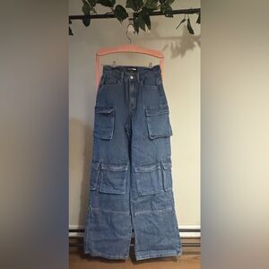 Fashion Nova Women's Blue Relaxed Jeans